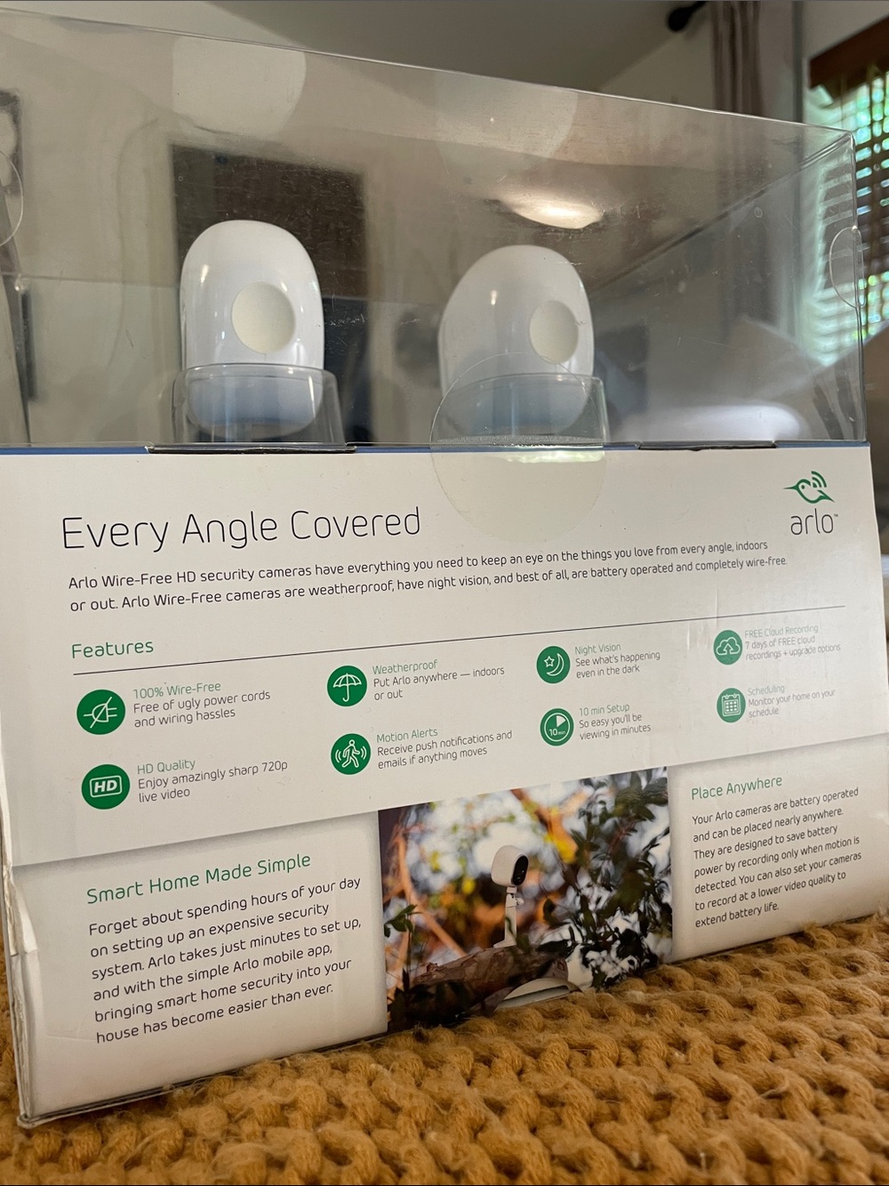 netgear Arlo Wireless Home Security Cameras — White with Green Accents - Picture 2 of 5